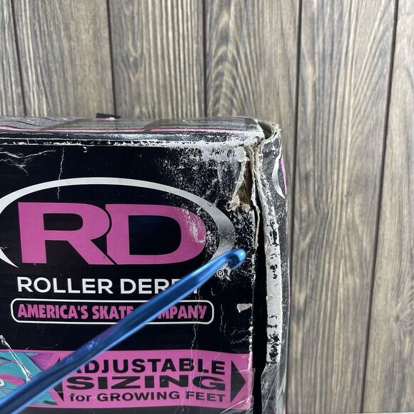 Roller Derby Girls Skates Size 12-2 (Adjustable Sizes) Mermaid Pink Green - Picture 14 of 16